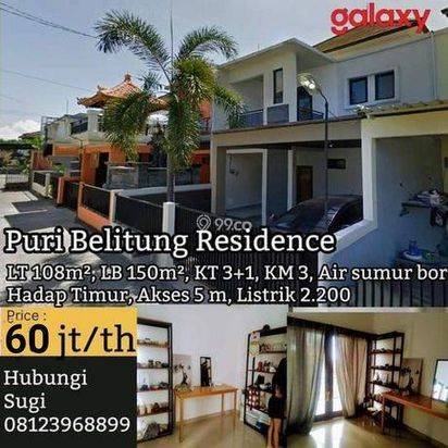 Rumah di Jl pulau Belitung depan 