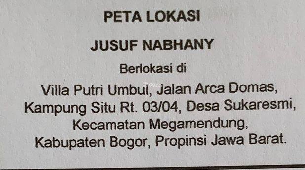 Lahan 1500 di Dago Puncak, Bogor, Jawa Barat