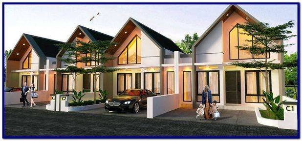 Rumah di Jogja Ambarketawang Gamping One Gate System Scandinavian
