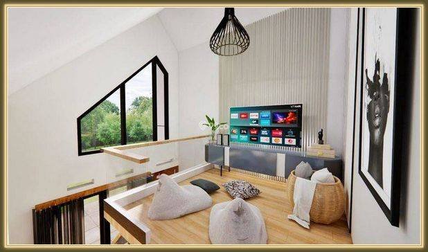Rumah Cantik Mezzanine Free di Sleman Dalam Cluster