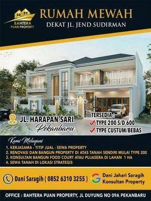 Rumah Baru Unfurnished SHM di Jl Soekarno Hatta, Pekanbaru