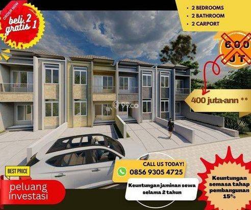 Rumah Modern Minimalis 2lantai Strategis Bebas Banjir Arah Parung