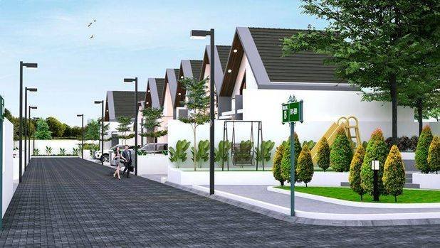 Rumah Modern Dengan Mezzanine Dekat Kampus Umy Scurity 24 Jam