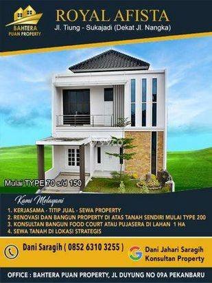 Rumah Baru Unfurnished SHM di Jl Soekarno Hatta, Pekanbaru