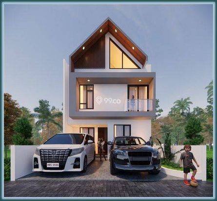 Rumah 2 Lantai di Gamping Smarthome System Dalam Perumahan