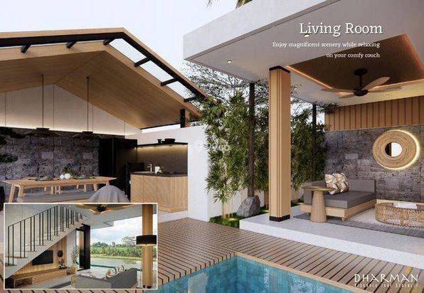 DIJUAL VILLA MURAH DI UBUD VIEW SAWAH FULL FURNISH