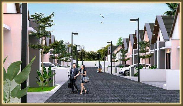 Rumah Cantik Mezzanine Free di Sleman Dalam Cluster