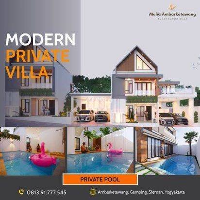 Villa Cantik Include Private Pool 1 Unit Terakhir di Gamping