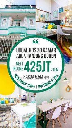 Rumah Kost Exlusive Mewah Setrategis Tj Duren
