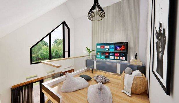 Rumah Modern Dengan Mezzanine Dekat Kampus Umy Scurity 24 Jam
