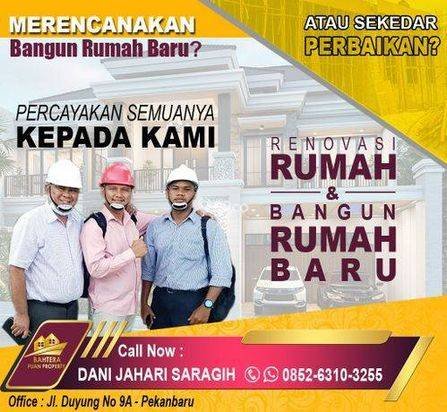 Rumah Baru Unfurnished SHM di Jl Soekarno Hatta, Pekanbaru