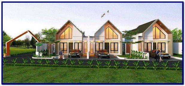 Rumah di Jogja Ambarketawang Gamping One Gate System Scandinavian