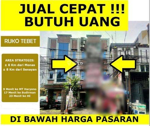 Dijual Ruko BU di Tebet