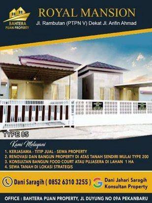 Rumah Cluster Di Dekat Lapangan Golf Simpang Tiga Area Bisnis Dan Kuliner