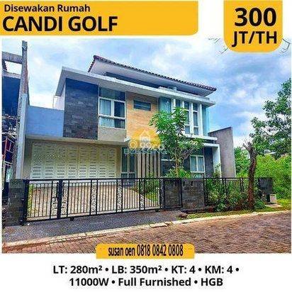 Rumah mewah disewakan di Candi Golf 