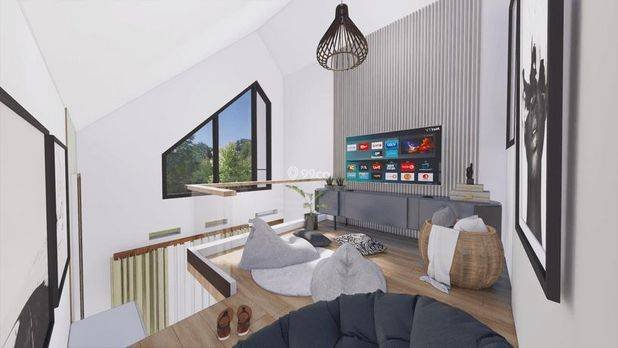 Rumah Modern Dengan Mezzanine Dekat Kampus Umy Scurity 24 Jam