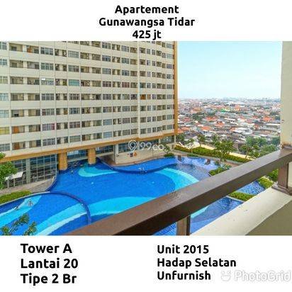 apartemen gunawangsa tidar surabaya pusat unfurnish dkt tp 2br