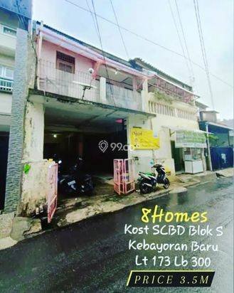 Rumah Kost luas 173 Blok S Scbd Senopati Kebayoran Baru