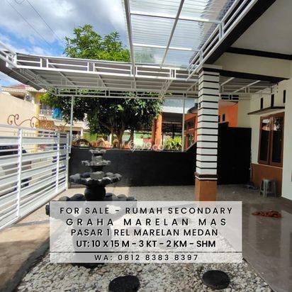RUMAH LEBAR TANAH 10 METER - DALAM KOMPLEK GRAHA MARELAN MAS