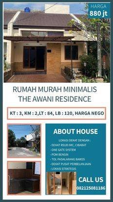 Dijual Rumah Siap Huni Dlm Cluster Awani Residence,Dkt TOL