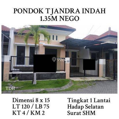Rumah pondok candra tjandra indah surabaya selatan waru merr