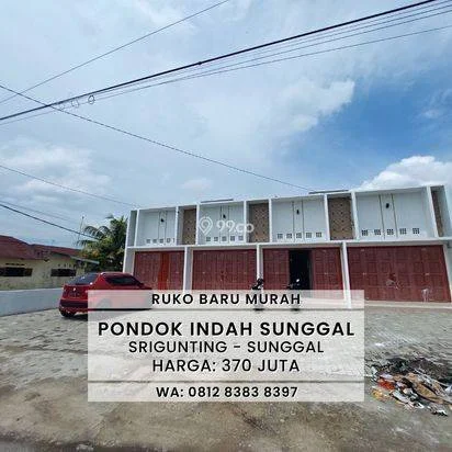 RUKO BARU MURAH HANYA 370 JUTA DI SRIGUNTING SUNGGAL MEDAN