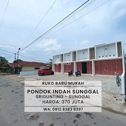 RUKO BARU MURAH HANYA 370 JUTA DI SRIGUNTING SUNGGAL MEDAN