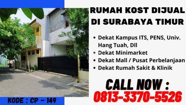 Dijual Rumah Kost di Keputih Surabaya, CALL : 0813-3370-xxxx 