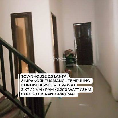 Murah Townhouse dalam komplek Simpang Tuamang Tempuling Medan
