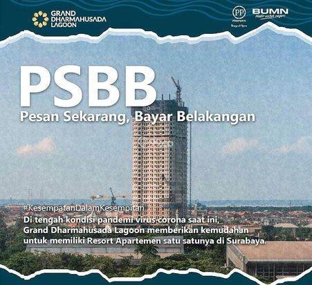 Apartemen Grand Dharmahusada lagoon Mulyorejo Surabaya Timur