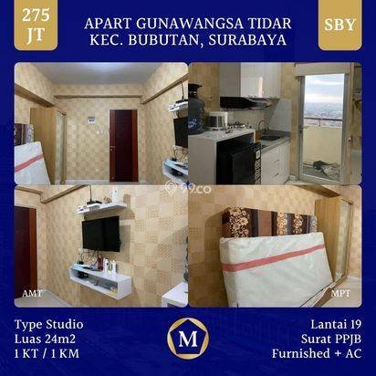 Apartemen gunawangsa tidar bubutan surabaya pusat furnished AC