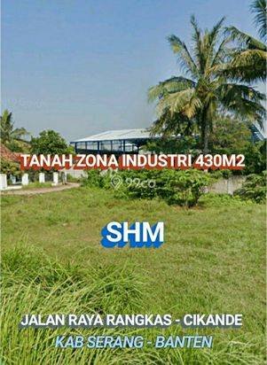 Tanah Industri 430m2 SHM Di Kec Jawilan Kab Serang Banten
