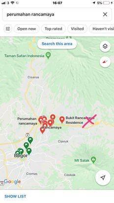 OBRAL | Villa Kolam Renang Ramai, TOLL Gunung Salak Caringin C