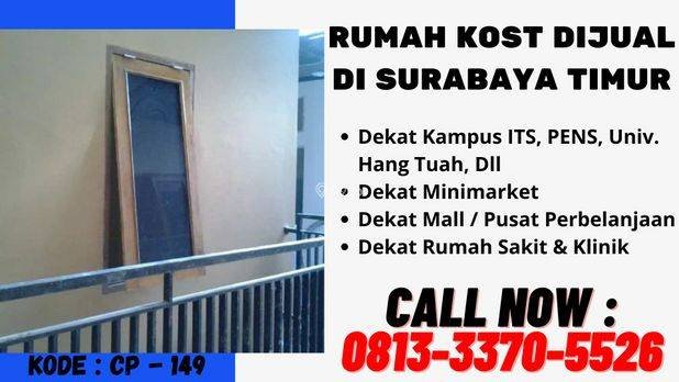 Dijual Rumah Kost di Keputih Surabaya, CALL : 0813-3370-xxxx 