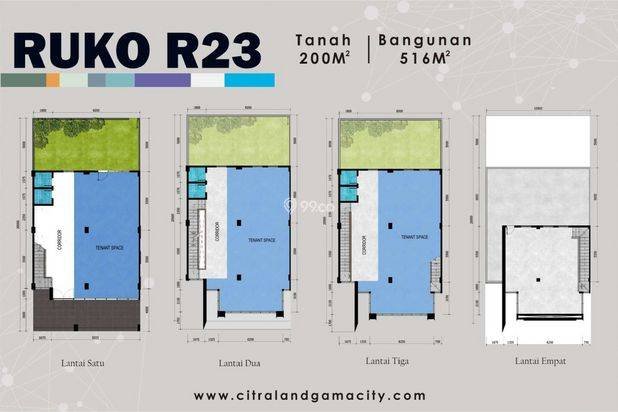 Ruko Gandeng Hook Komplek Citraland Gama City Orchard Road