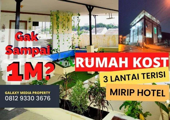 Rumah Kost 3 Lantai Gaya Hotel Di Jatiasih, Bekasi