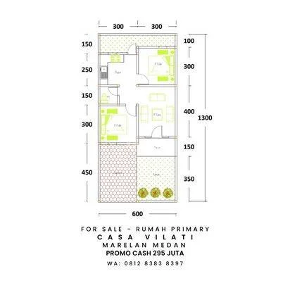 Rumah 200 Jutaan di Marelan Dekat RS Royal Prima Marelan Medan