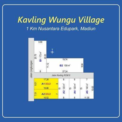 Tanah Madiun 3 menit Kantor Kecamatan Wungu 1 juta-an