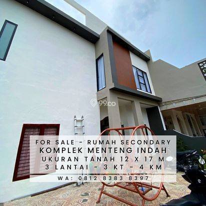 RUMAH MEWAH MURAH KOMPLEK MENTENG INDAH MEDAN DENAI - 3 LANTAI