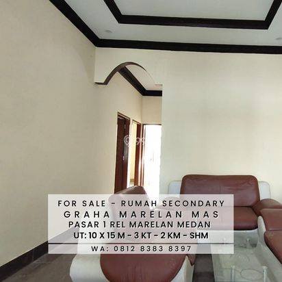 RUMAH LEBAR TANAH 10 METER - DALAM KOMPLEK GRAHA MARELAN MAS