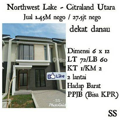 Northwest lake citraland utara surabaya barat bisa kpr nego