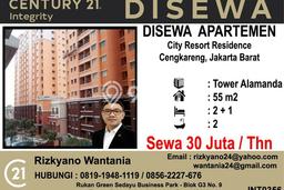 Apartemen Minimalis untuk Disewa, 2 Kamar di Jakarta Barat Apartemen Minimalis untuk Disewa, 2 Kamar di Jakarta Barat