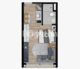 Apartemen Cozy Dijual di Surabaya Spesifikasi 1 KT, 1 KM Apartemen Cozy Dijual di Surabaya Spesifikasi 1 KT, 1 KM