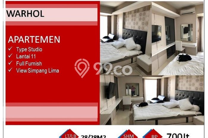 Apartemen Modern Dijual di Semarang Selatan, Semarang Dilengkapi 1 KT dan 1 KM Apartemen Modern Dijual di Semarang Selatan, Semarang Dilengkapi 1 KT dan 1 KM