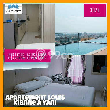 Apartemen Cozy Dijual di Semarang Spesifikasi 1 KT, 1 KM Apartemen Cozy Dijual di Semarang Spesifikasi 1 KT, 1 KM
