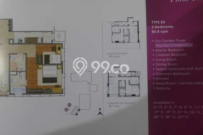 Hunian Apartemen Nyaman di Kebon Jeruk 2 Kamar Tidur Hunian Apartemen Nyaman di Kebon Jeruk 2 Kamar Tidur