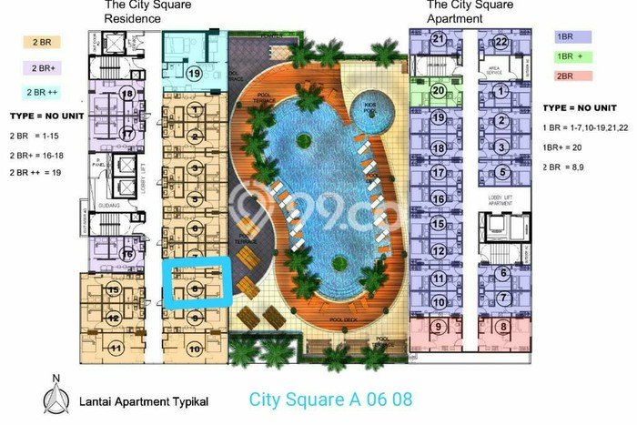 Unit Apartemen Dijual di Wonocolo, Surabaya, dengan 2 Bedroom, 1 Bathroom Unit Apartemen Dijual di Wonocolo, Surabaya, dengan 2 Bedroom, 1 Bathroom