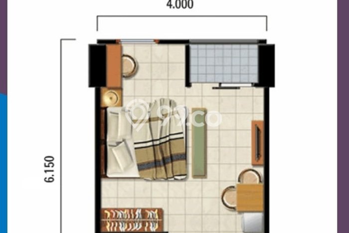 Hunian Apartemen 1 KT 1 KM Dijual di Pinang Tangerang, Luas 29m2 Hunian Apartemen 1 KT 1 KM Dijual di Pinang Tangerang, Luas 29m2