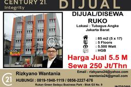 Ruko Disewa di Jakarta Barat dengan LB 425m2 Area Komersial Ramai Ruko Disewa di Jakarta Barat dengan LB 425m2 Area Komersial Ramai