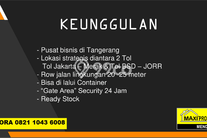 Paling Dicari! Gudang Dijual di Cikokol Harga Kompetitif Paling Dicari! Gudang Dijual di Cikokol Harga Kompetitif